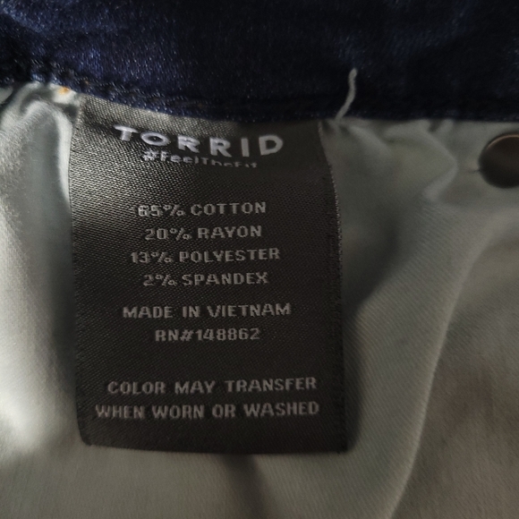 Torrid Midfit Super Skinny High Rise Stretch Size 16T - Picture 9 of 9